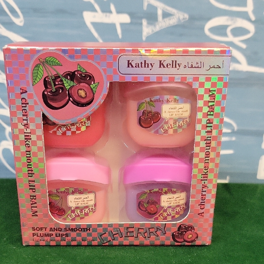 Kathy Kelly Cherry Lip Balm Set